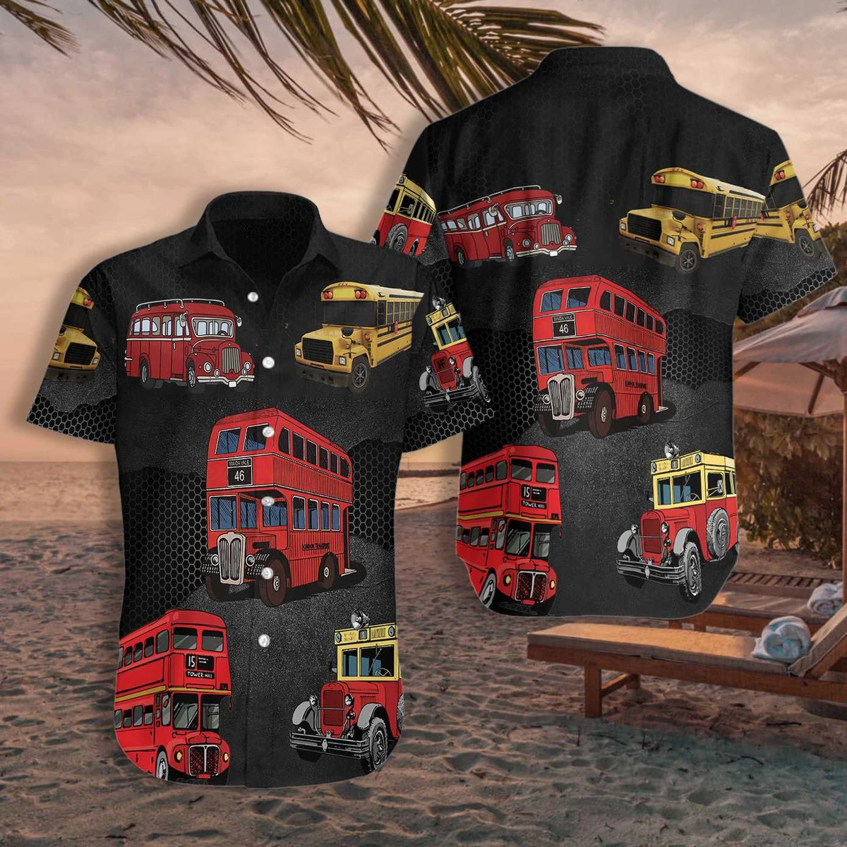 Trucker Hawaiian Shirt | For Men & Women | Adult | HW7524{Size}