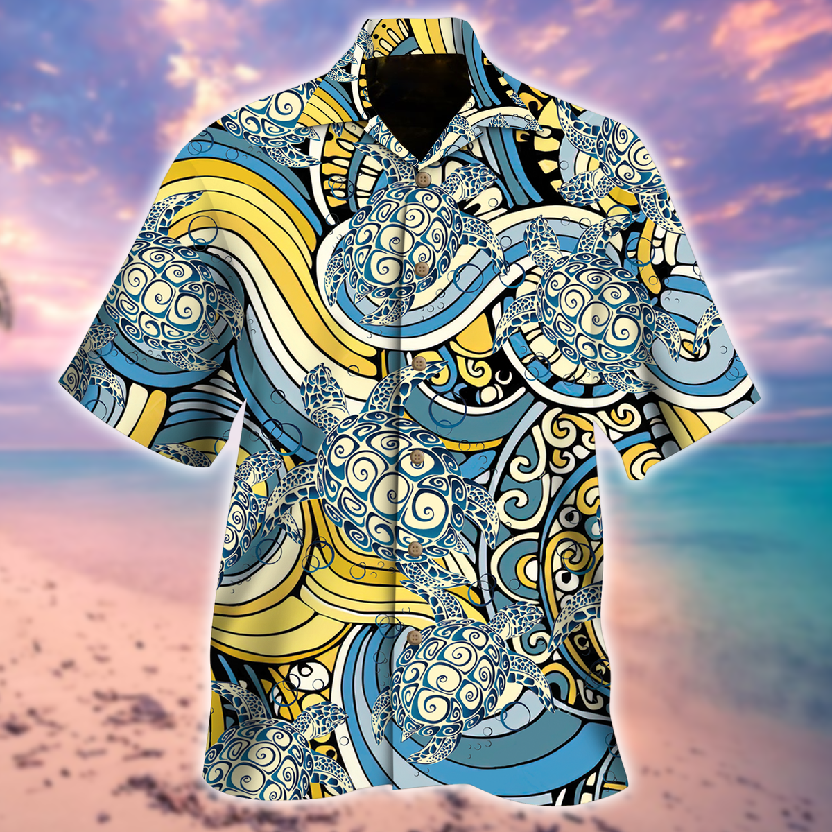 Turtle Blue Hawaiian Shirt | For Men & Women | Adult | HW6618{Size}