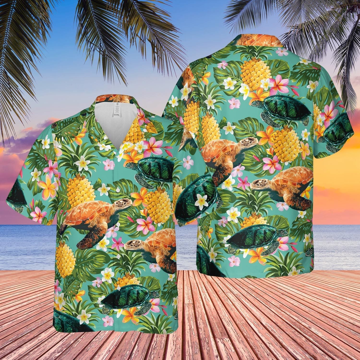 Turtle Hawaiian Shirt | For Men & Women | Adult | HW4630{Size}