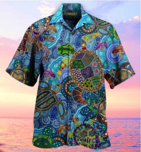 Turtle Hippie Hawaiian Shirt | For Men & Women | Adult | HW3808{Size}