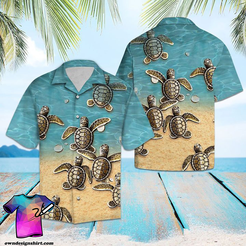 Turtles Hawaiian Shirt{Size}