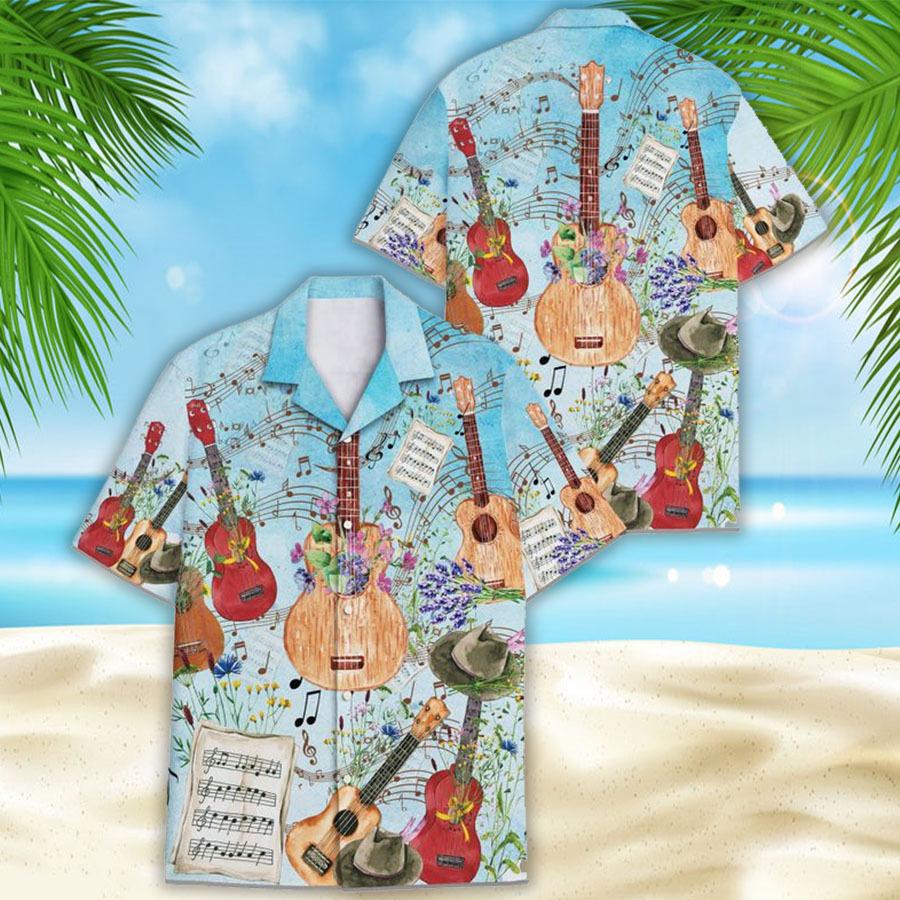 Ukulele Hawaiian Shirt | For Men & Women | Adult | HW7911{Size}