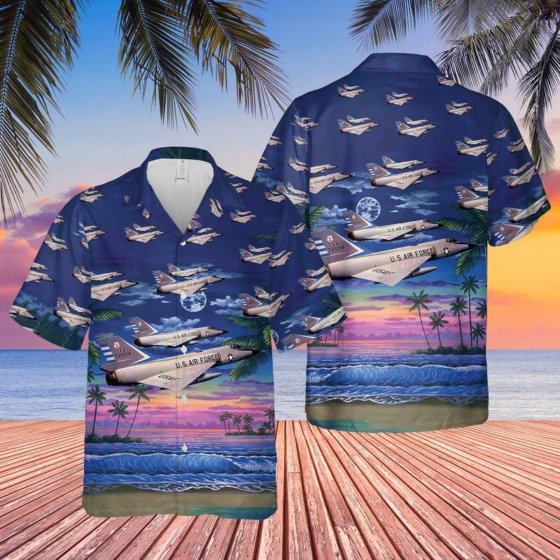 United States Army Air Force Veteran Convair F 106 Delta Dart Hawaiian Shirt | For Men & Women | Adult | HW7151{Size}