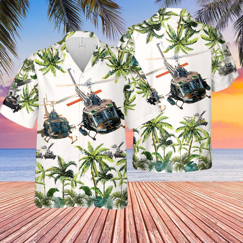 United States Army Huey Helicopter Hawaiian Shirt | For Men & Women | Adult | HW8289{Size}