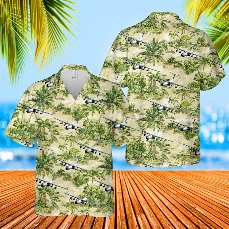 US Air Force Hanoi Taxi Lockheed C-141 Hawaiian Shirt{Size}