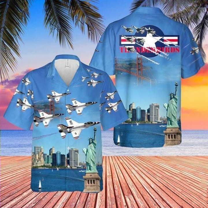 U.S Air Force Thunderbirds Hawaiian Shirt | For Men & Women | Adult | HW4476{Size}