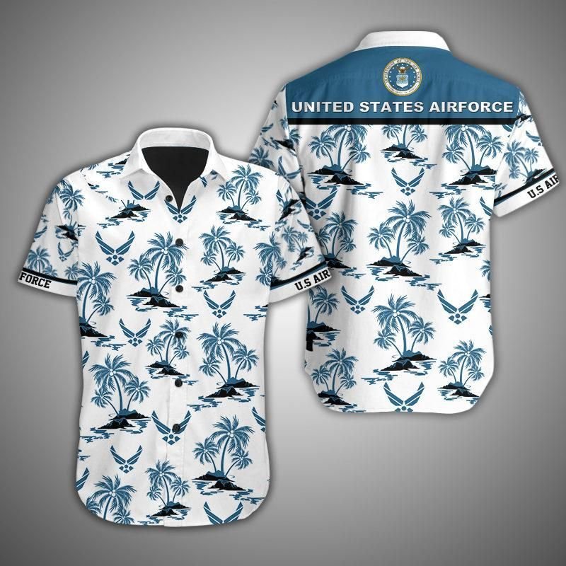 US Airforce Island Hawaiian shirt{Size}