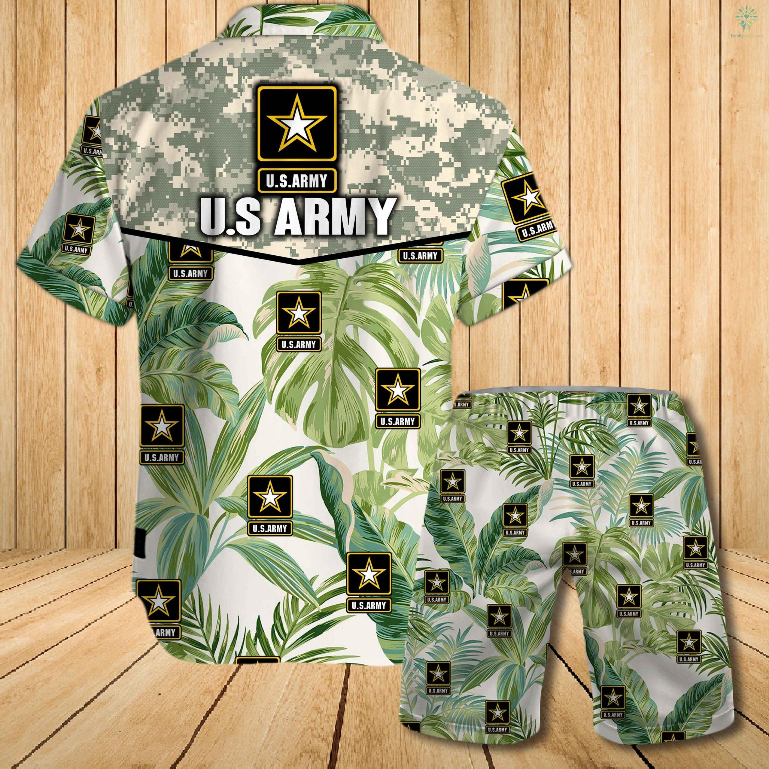 Us Army All Over Printed Hawaiian Shirt â Maria{Size}