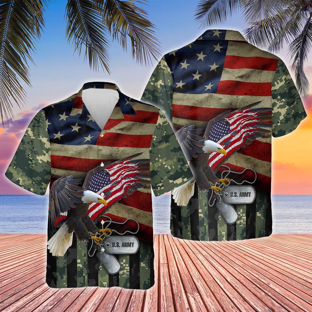 US Army Hawaiian Shirt | For Men & Women | Adult | HW8073{Size}