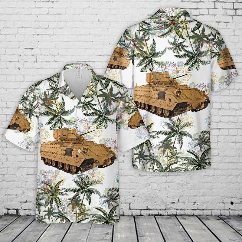 US Army M2A3 Bradley 4th Of July Hawaiian Shirt | For Men & Women | Adult | HW7715{Size}