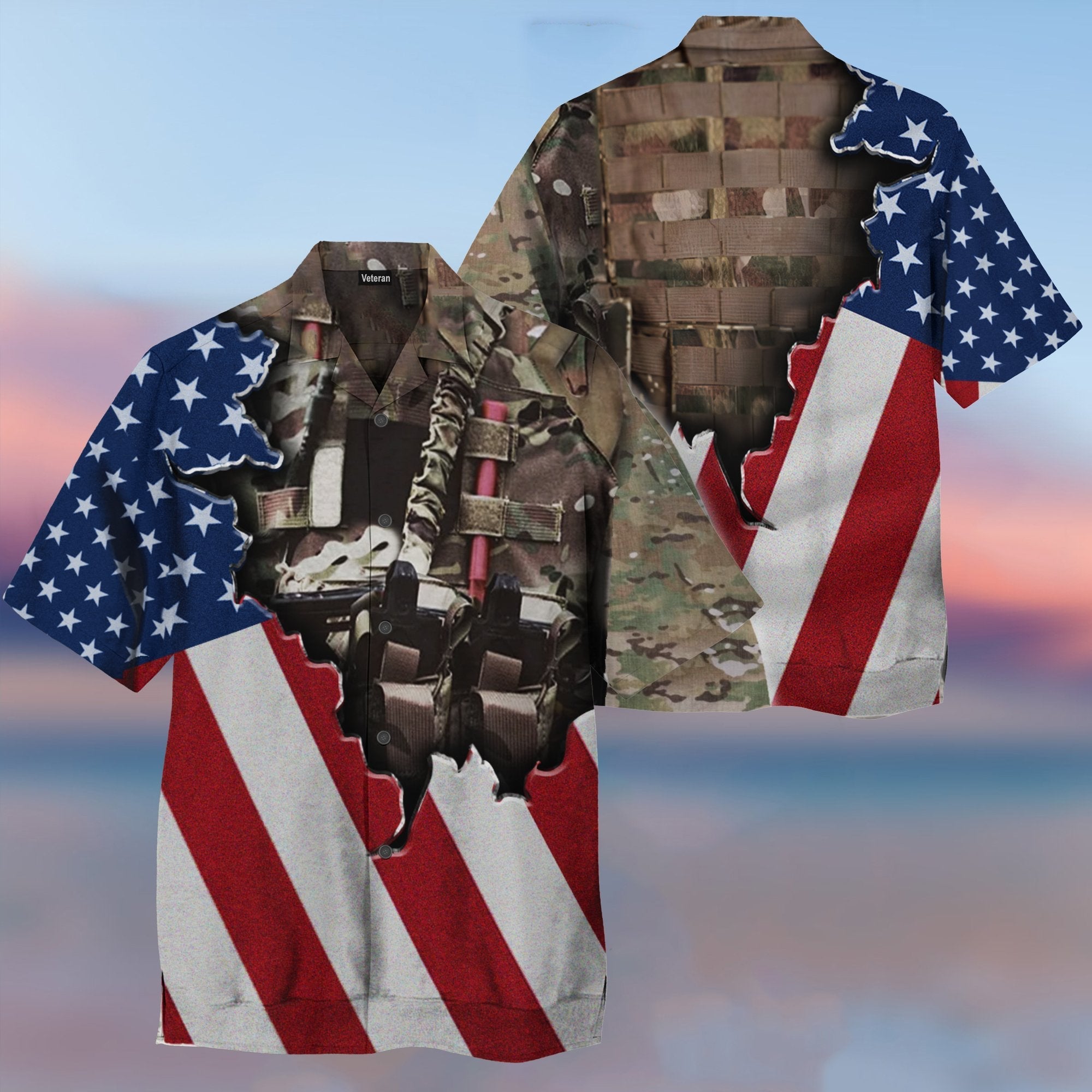 US Army Uniform Hawaiian Shirt | For Men & Women | Adult | HW9858{Size}