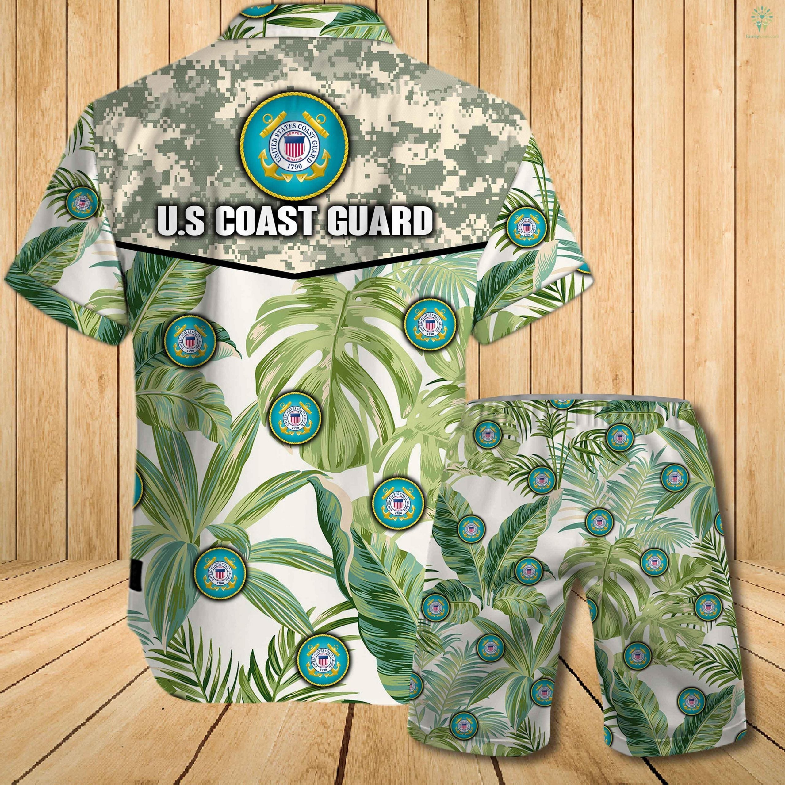 Us Coast Guard All Over Printed Hawaiian Shirt â Maria{Size}