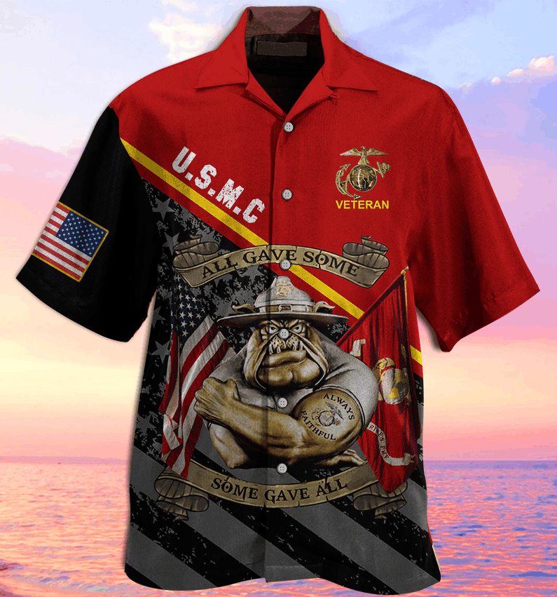 U.S Marine All Gave Some Cool Hawaiian Shirt | For Men & Women | Adult | HW8457{Size}