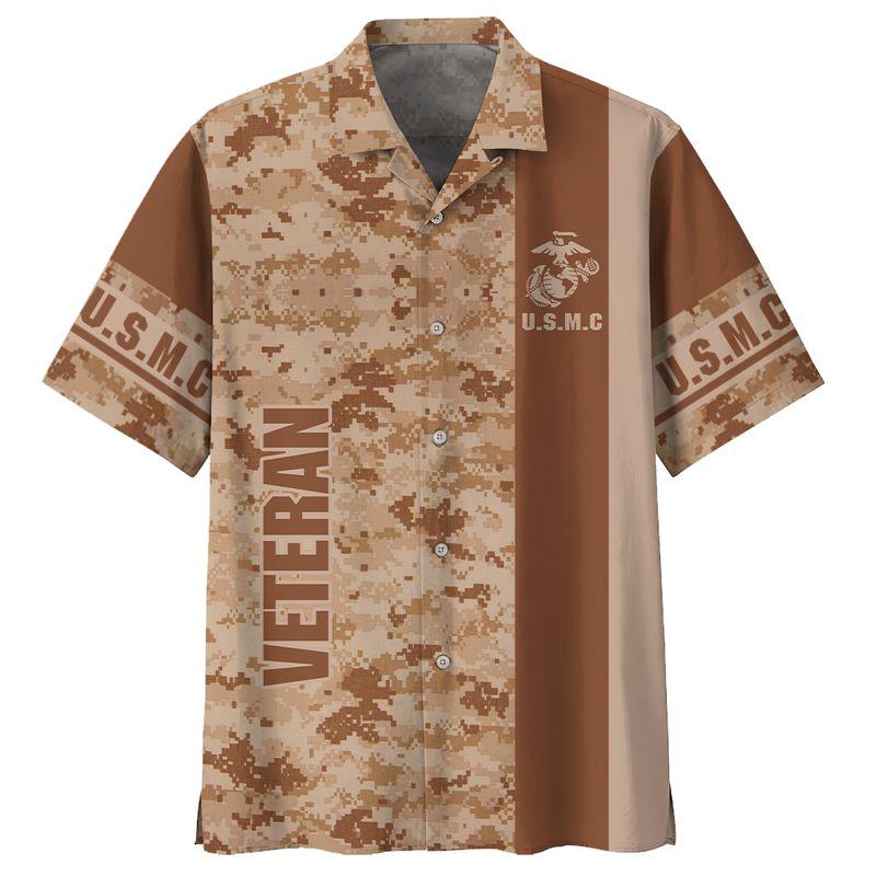 US Marines Veteran Hawaiian Shirt | For Men & Women | Adult | HW8470{Size}