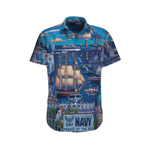 US Navy Hawaiian Shirt | For Men & Women | Adult | HW7651{Size}