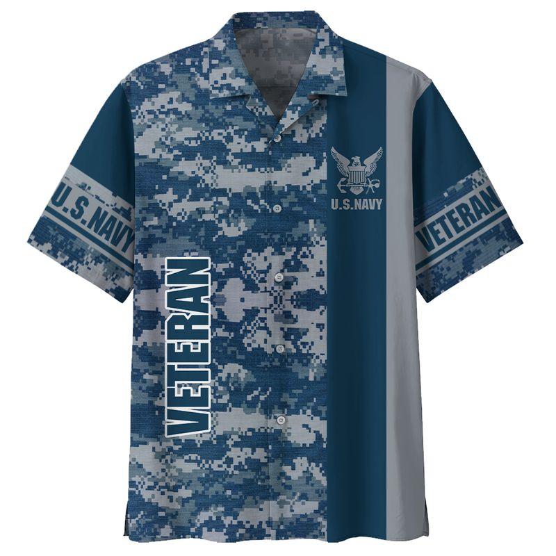 US NAVY - VETERAN RETIRED Hawaiian Shirt | For Men & Women | Adult | HW9685{Size}