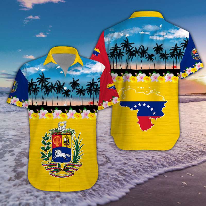 Tropical Beach Venezuela Aloha Hawaiian Shirts #Dh{Size}