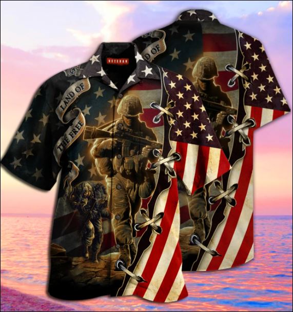 Veteran Land Of The Free Hawaiian Shirt â Dnstyles{Size}