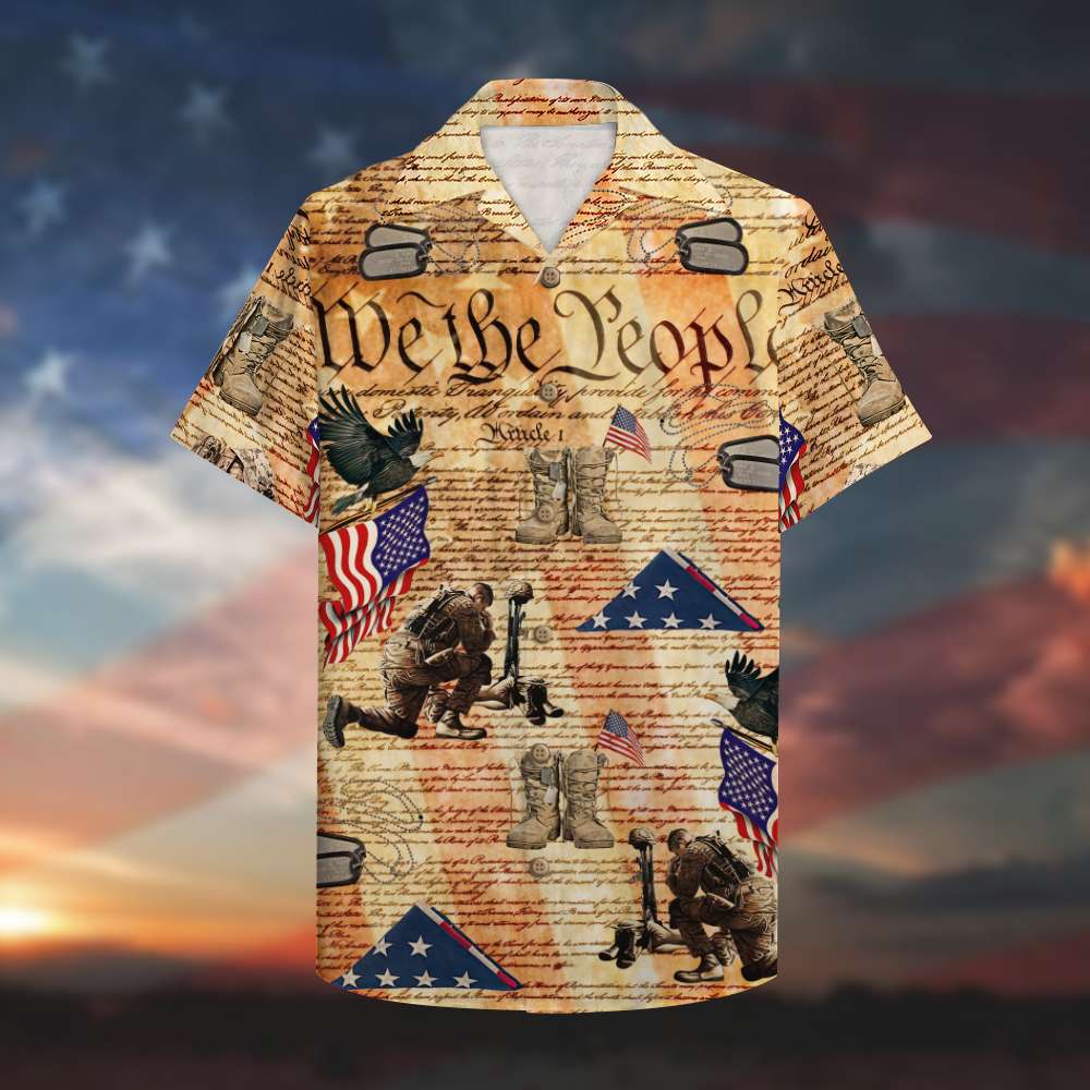 Veteran We The People Hawaiian Shirt | For Men & Women | Adult | HW9861{Size}