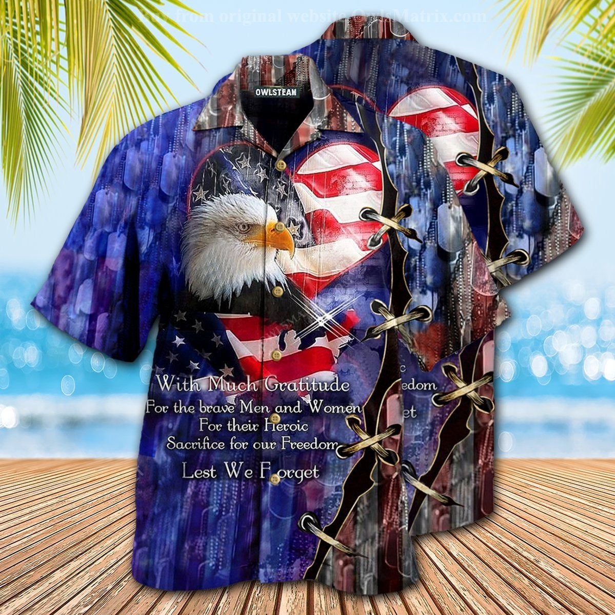 Veterans Thank You Veterans From The Heart Edition Hawaiian Shirt | For Men & Women | Adult | HW9728{Size}