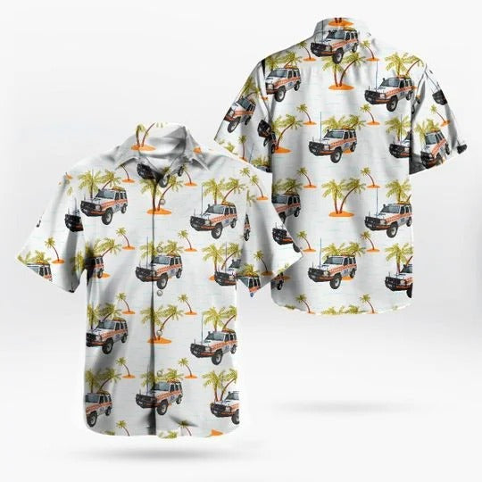 Victoria state emergency service vicses transport hawaiian shirt{Size}