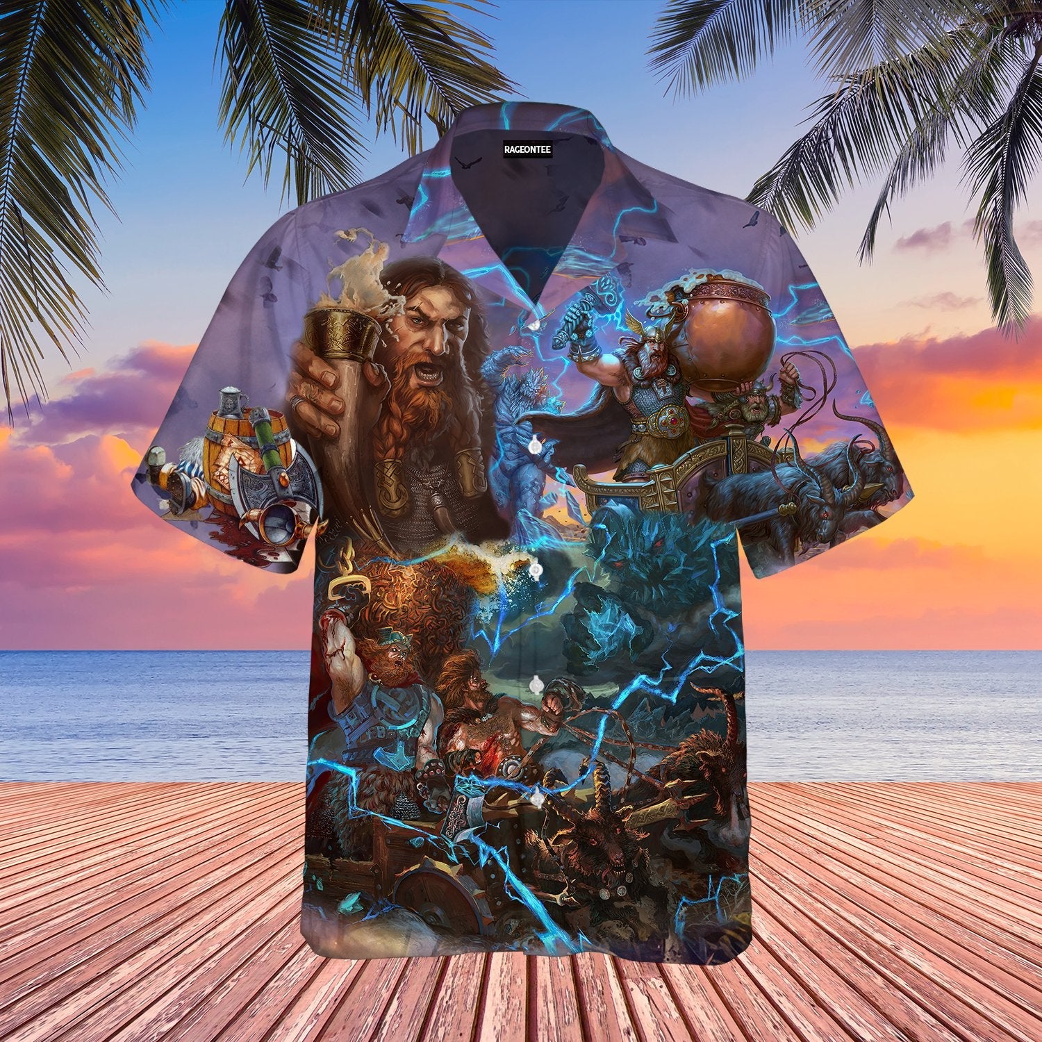 Vikings Beer Hawaiian Shirt | For Men & Women | Adult | WT1023{Size}