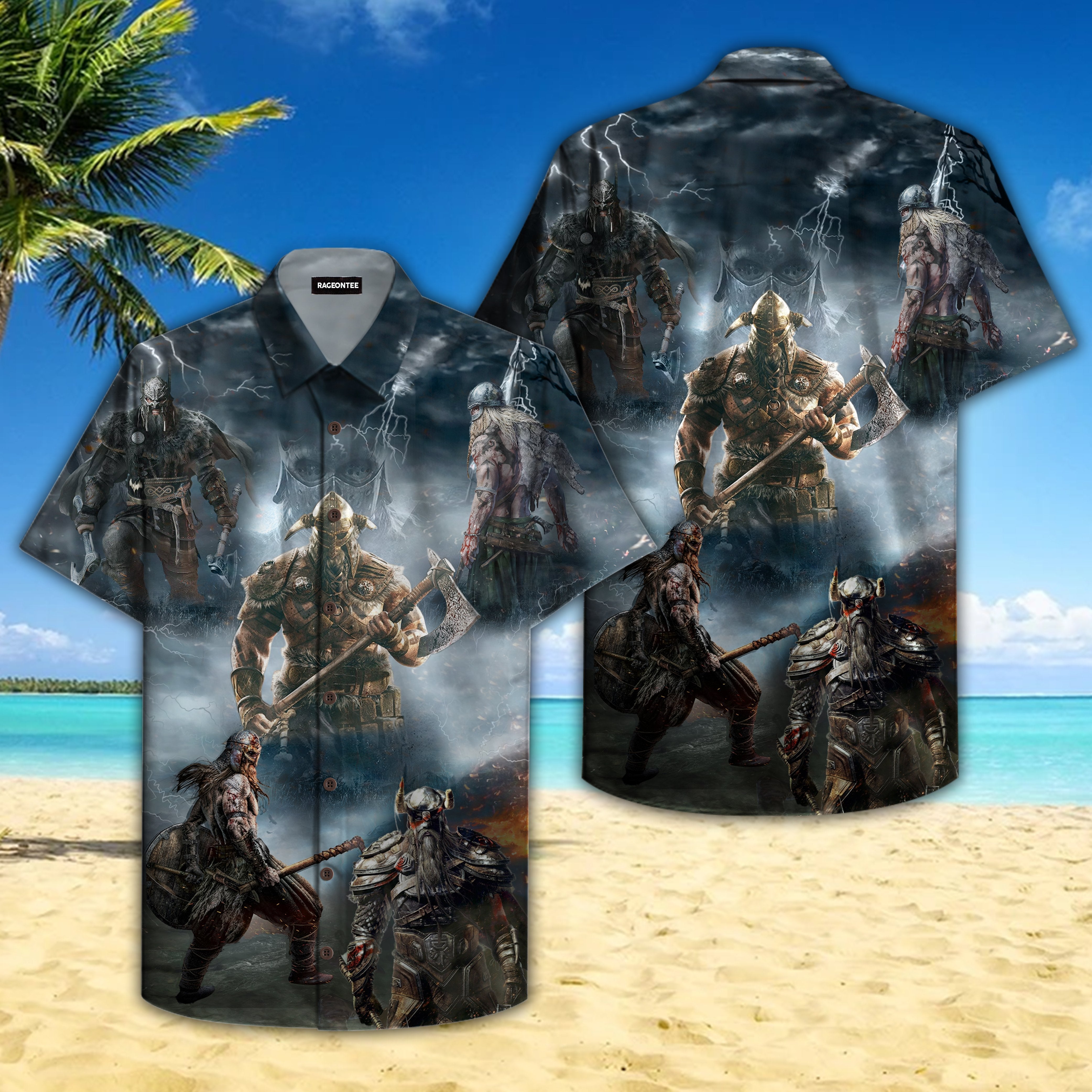 Vikings Combatant Legend Hawaiian Shirt | For Men & Women | Adult | HW4840{Size}