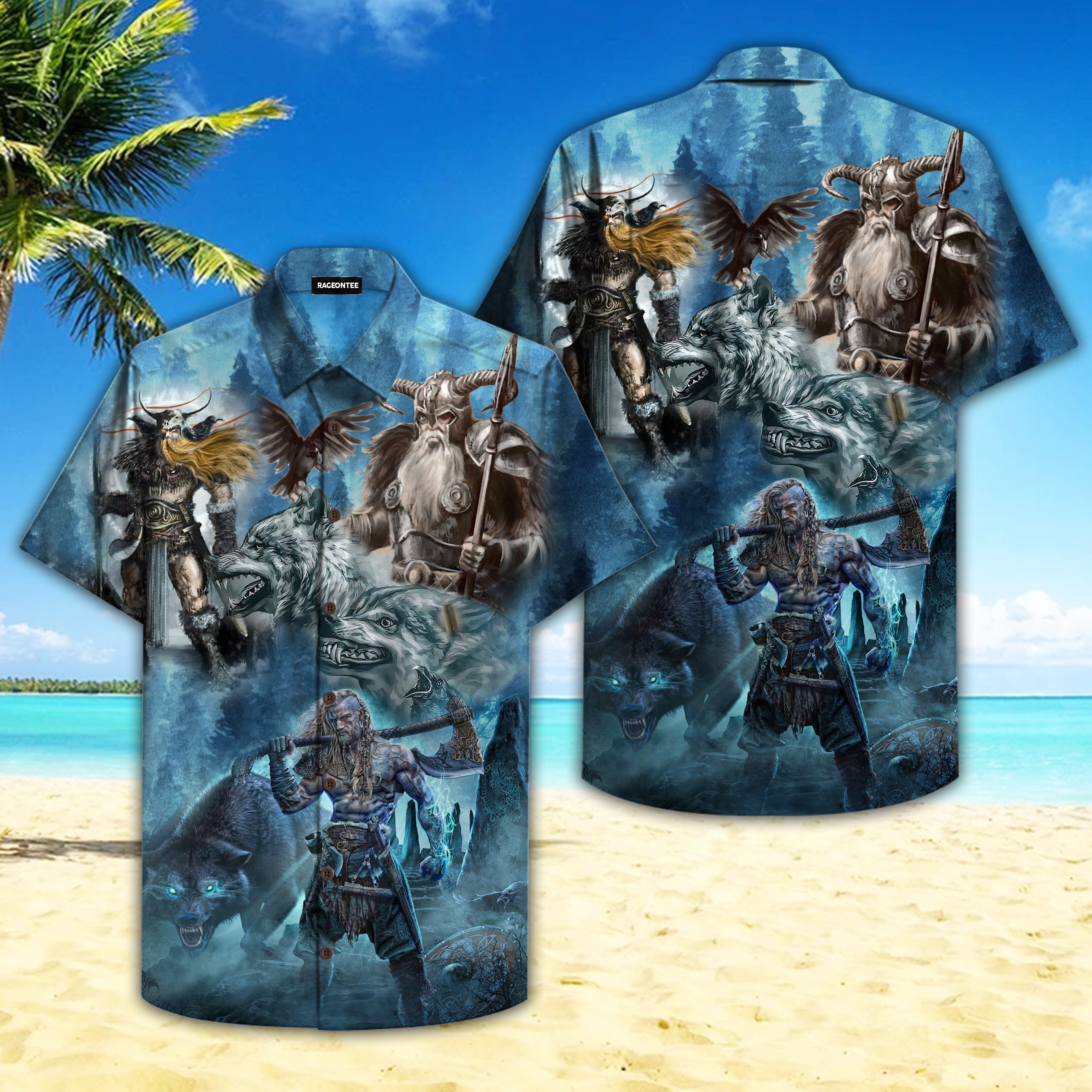 Vikings Odin Hawaiian Shirt | For Men & Women | Adult | HW4813{Size}