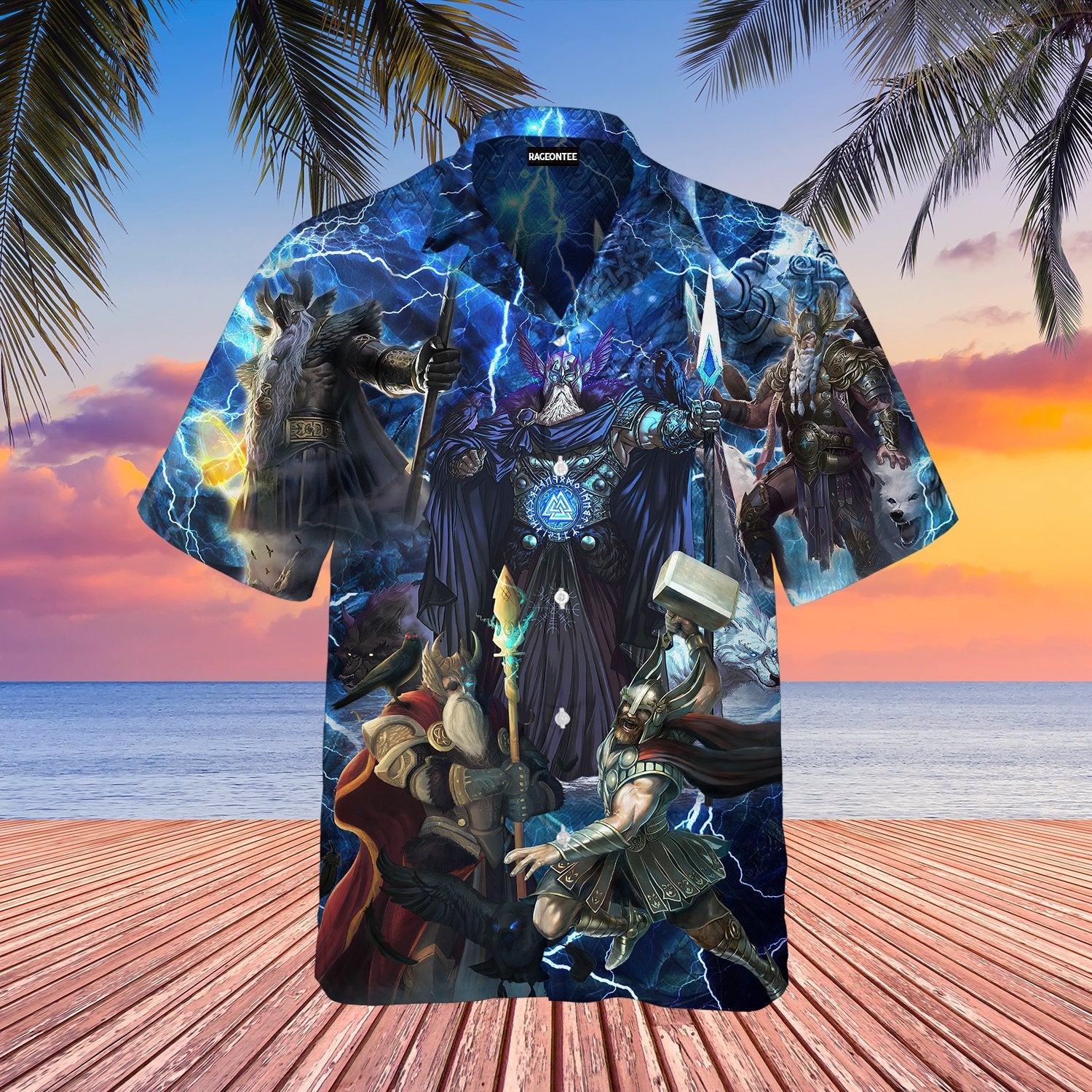 Vikings Odin Norse Hawaiian Shirt | For Men & Women | Adult | WT1268{Size}