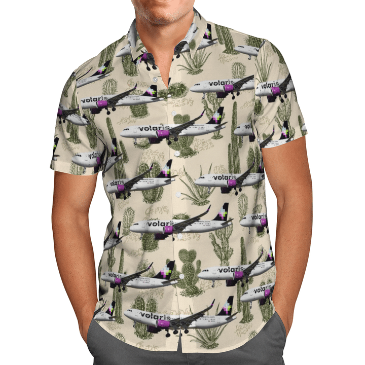 Volaris airbus a320-271n hawaiian shirt{Size}