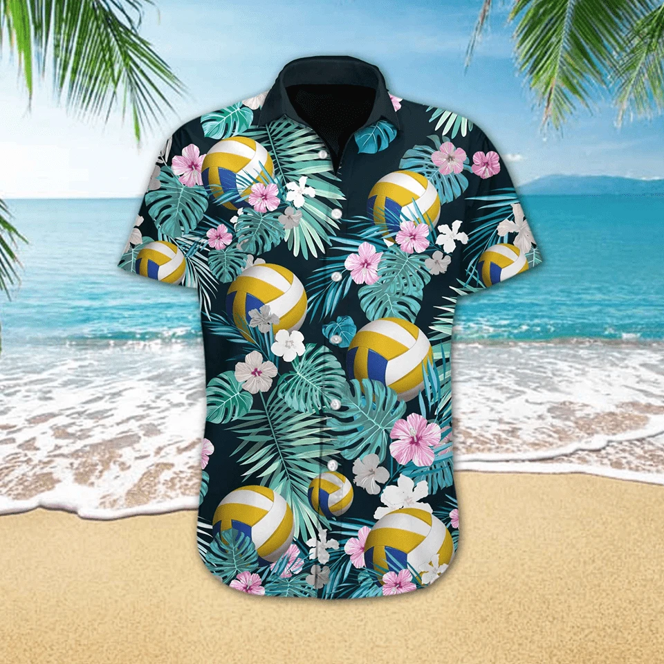 Volleyball Tropical Hawaiian Shirt | For Men & Women | Adult | HW5120{Size}