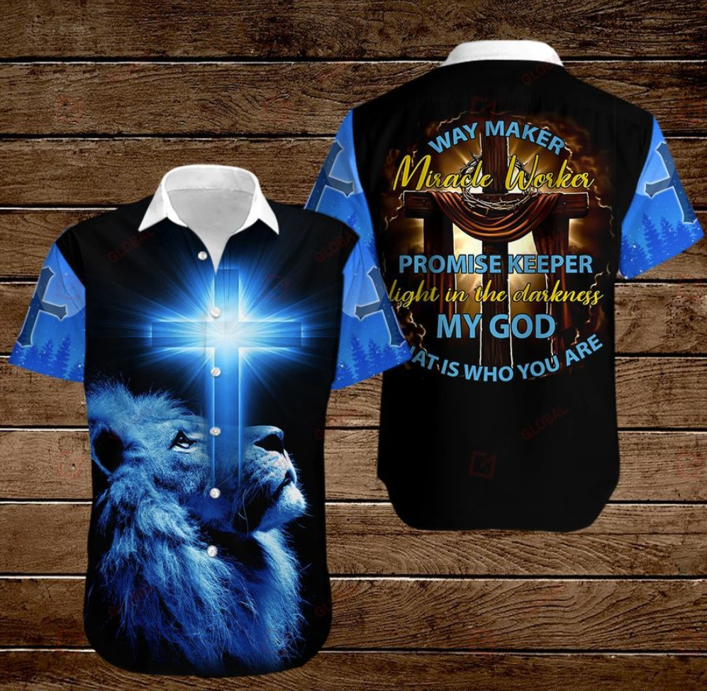 Way Maker Miracle Worker Promise Keeper Light In The Darkness My God That Is Who You Are Hawaiian Shirt â Dnstyles{Size}