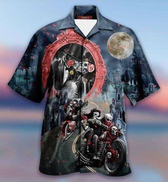 Wedding Of Skull Hawaiian Shirt | For Men & Women | Adult | HW4043{Size}