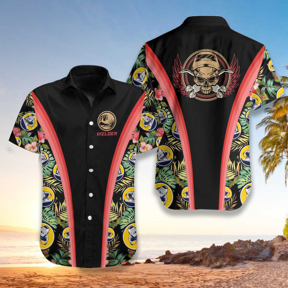 Welder Tropical Hawaiian Shirt | For Men & Women | Adult | HW6965{Size}