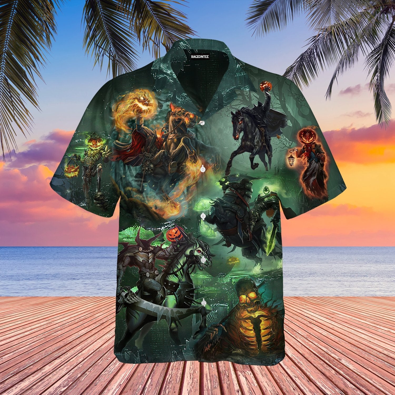 Where Is My Head Pumpkin Halloween Hawaiian Shirt | For Men & Women | Adult | WT1010{Size}