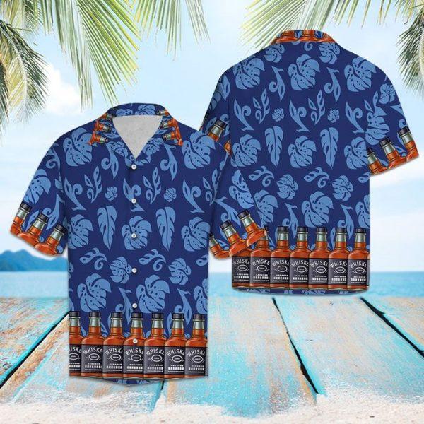 Whisky Palm Leaves Hawaiian Shirt | For Men & Women | Adult | HW6371{Size}