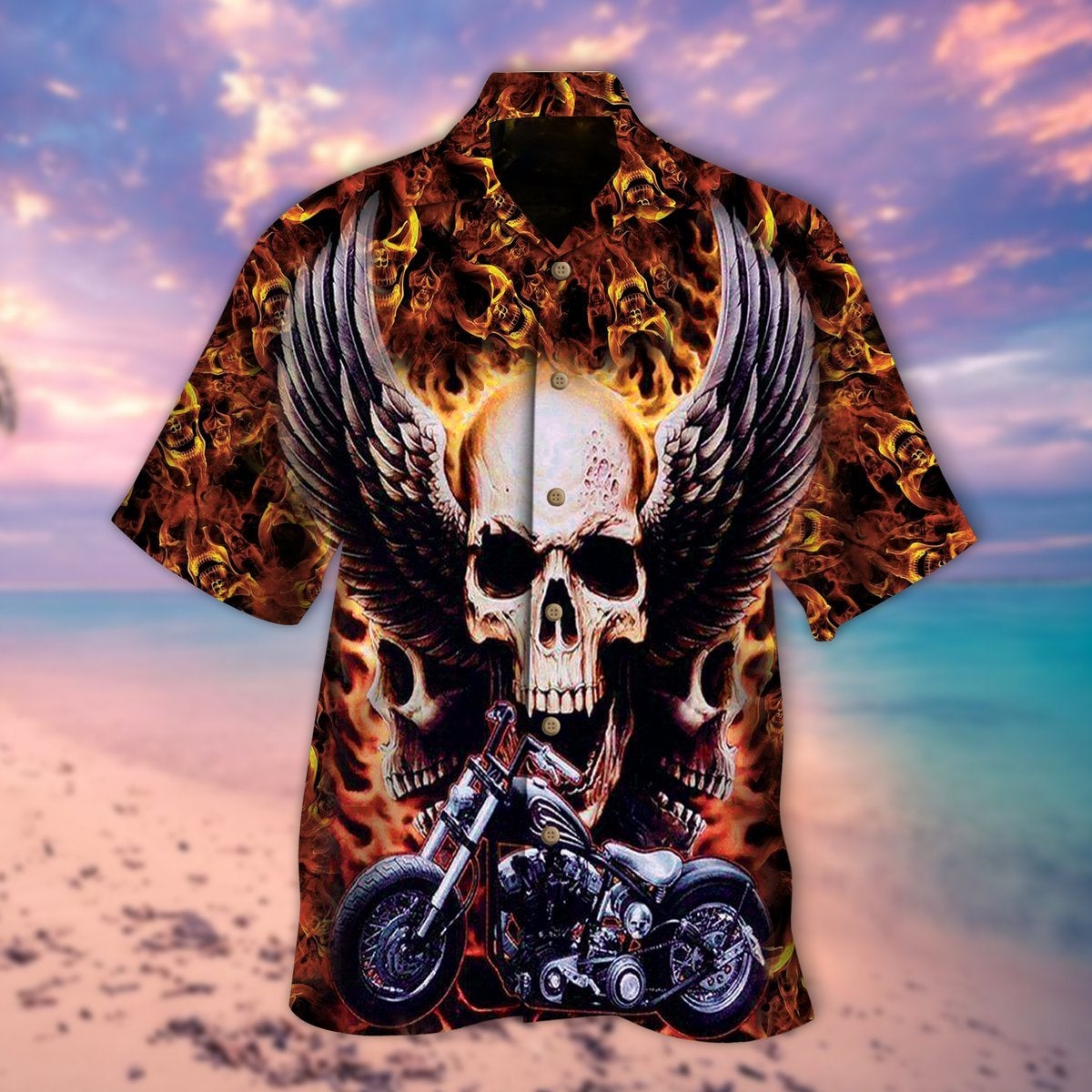 Winged Skull Hawaiian Shirt | For Men & Women | Adult | HW9305{Size}