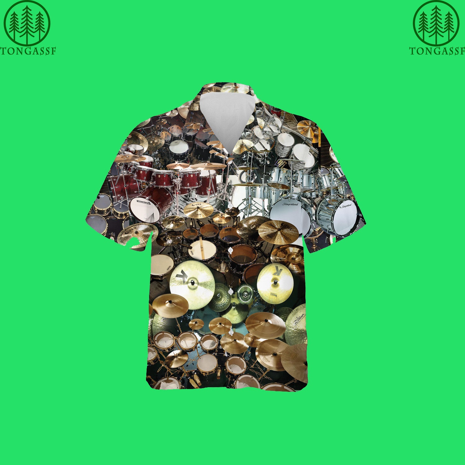 Without Me YouâD Have No Beat Drum Kit Hawaiian Shirt{Size}