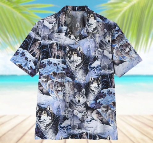 Wolf Hawaiian Shirt | For Men & Women | Adult | HW8351{Size}