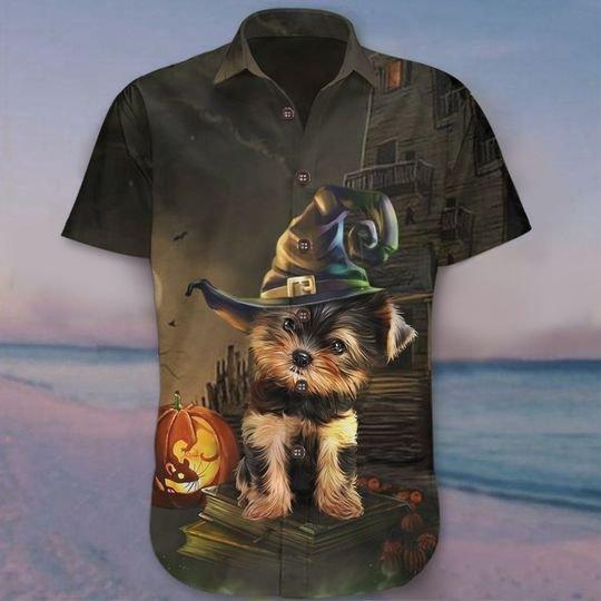 Yorkie Halloween Hawaiian Shirt | For Men & Women | Adult | HW8965{Size}