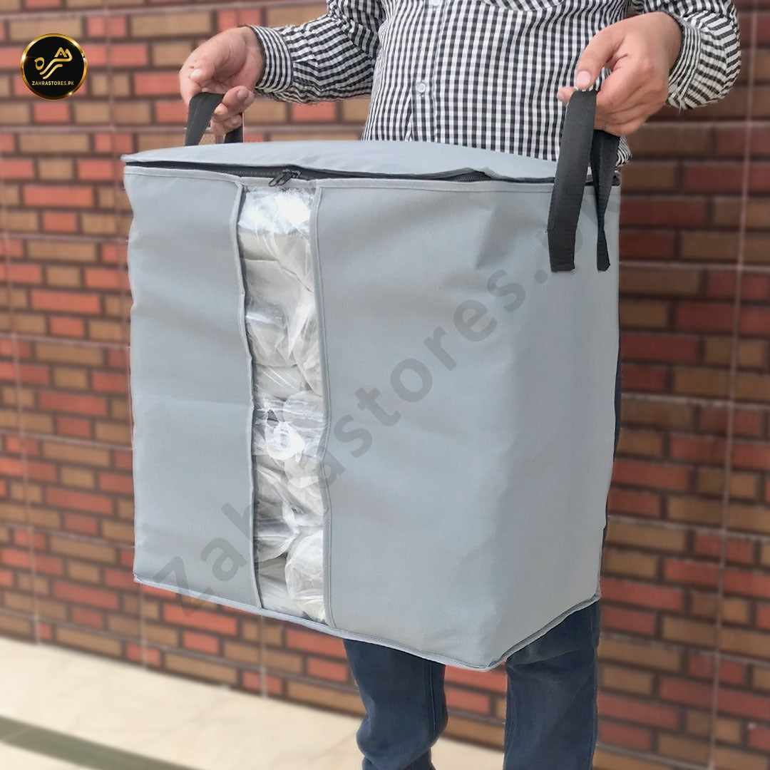 grey storage bag