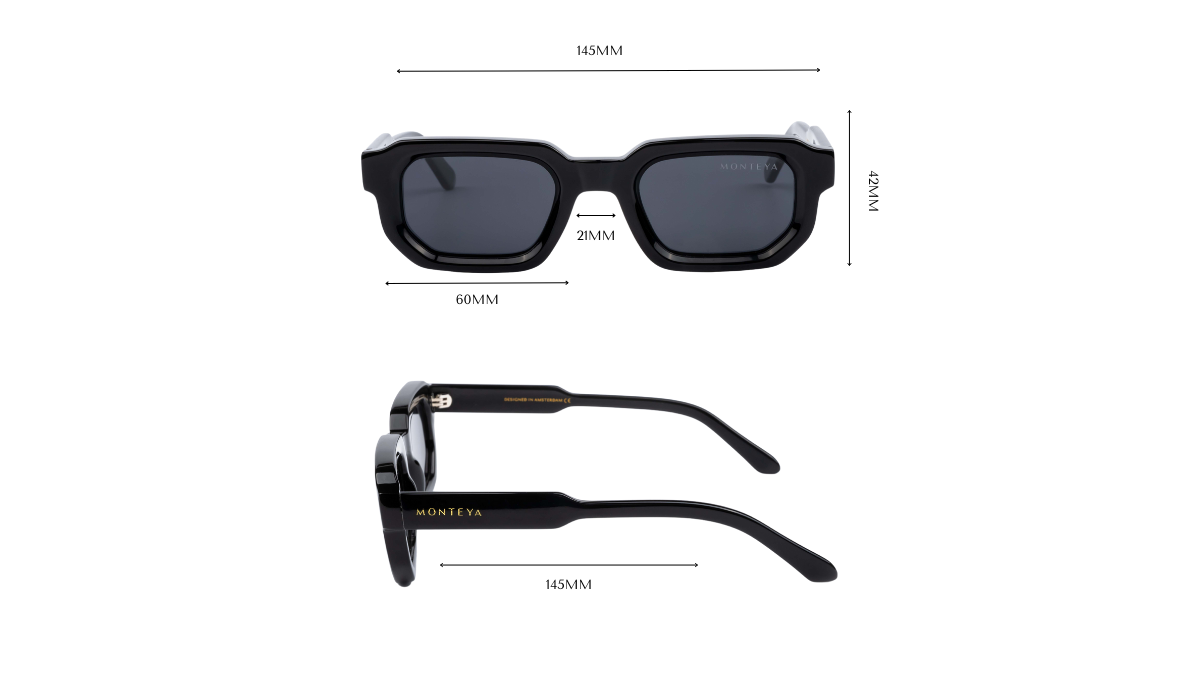 MONTEYA Urban Sunglasses Measurements