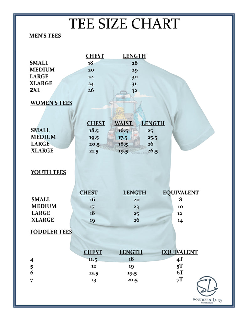 Cachcham soctre Tee Size Chart