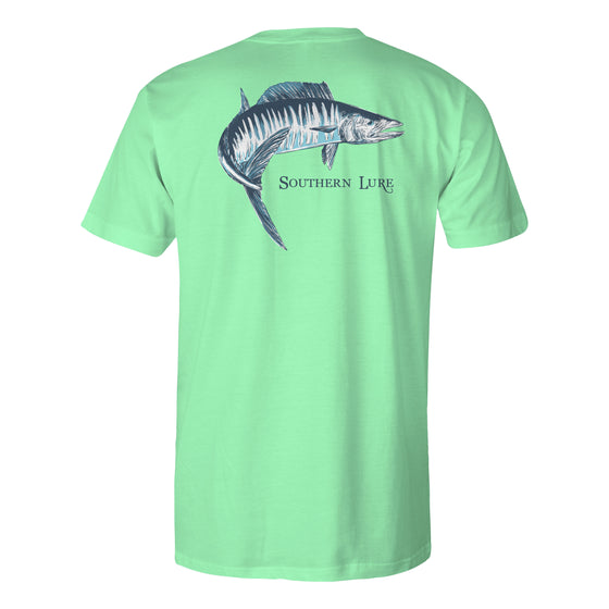 Men's Short Sleeve Cotton Tee - Great Catch Bigfoot