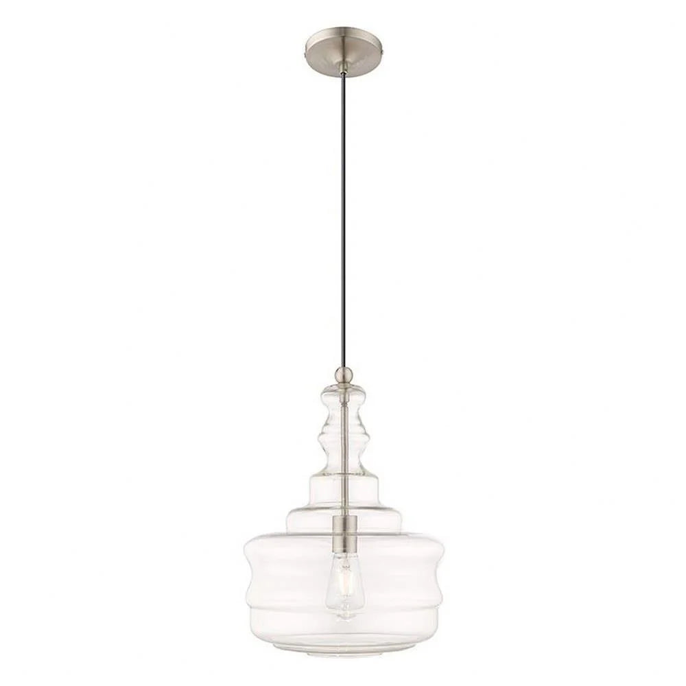 1 Light Mini Pendant in Coastal Style 12.63 inches Wide By 19.25 inches High Bailey Street Home 218-Bel-3110181