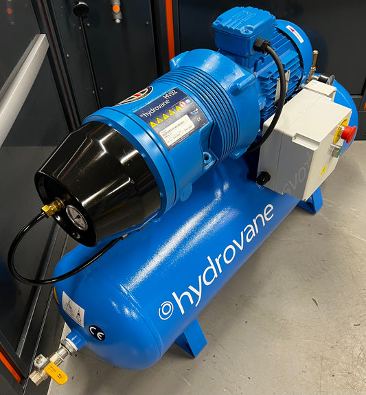 Hydrovane HV02 Receiver Mounted Rotary Vane Compressor 400v Three