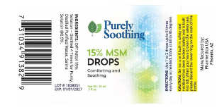 Recalled Eyedrop - Purely Soothing 15% MSM Drops