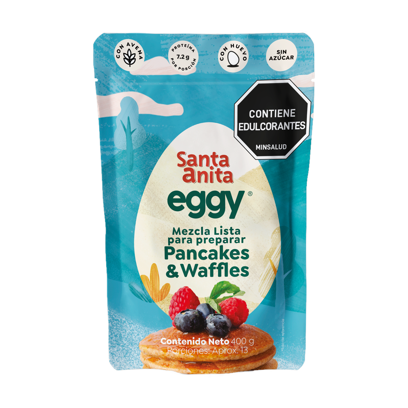 Santa Anita Eggy Mezcla lista para preparar Pancakes & Waffles x 400gr - Santa Anita Eggy product image