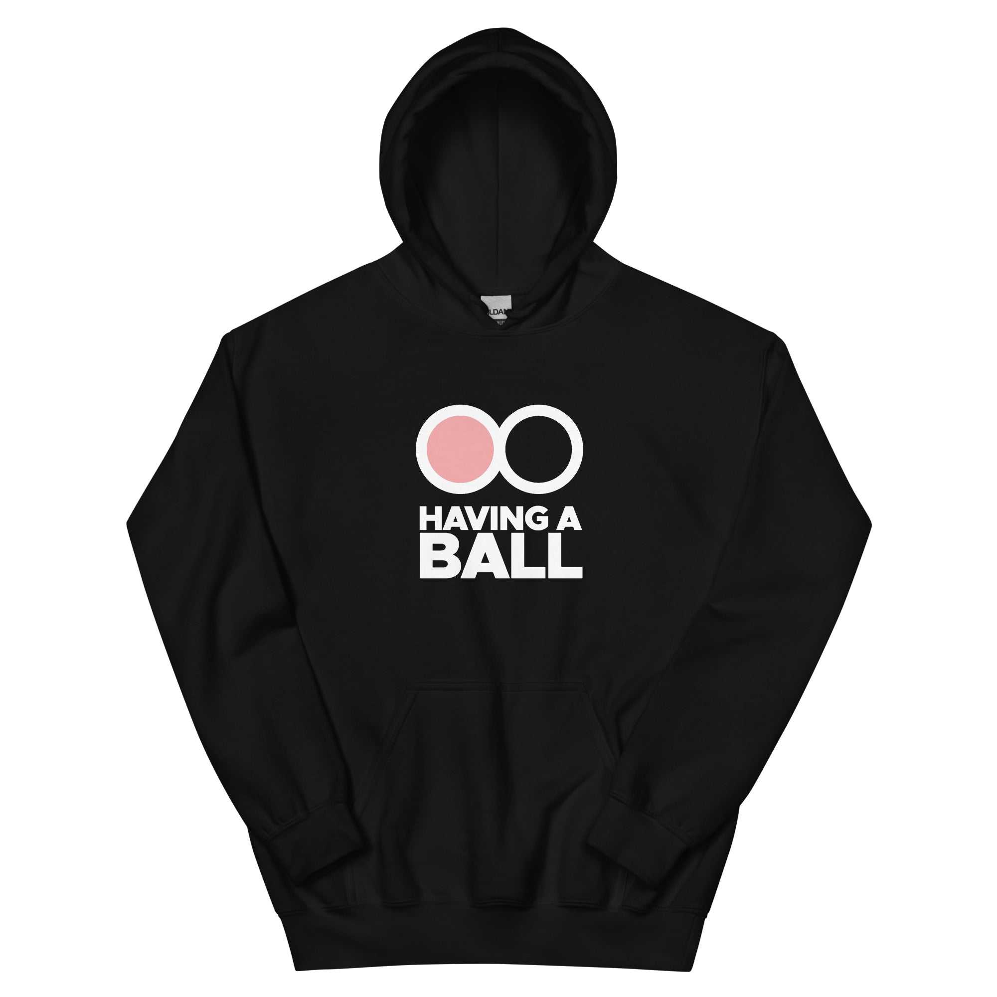 Having A Ball - Unisex Hoodie (White Embroidered Logo)