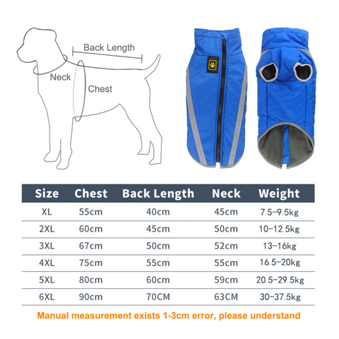 Waterproof Dog Clothes for Large Dogs